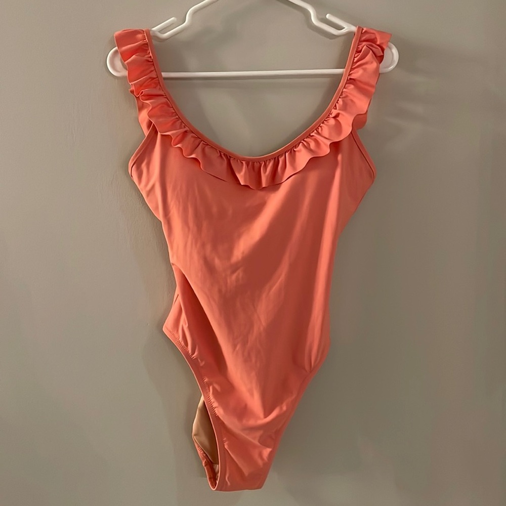 NWT JCREW Ruffle One-Piece Swimsuit
